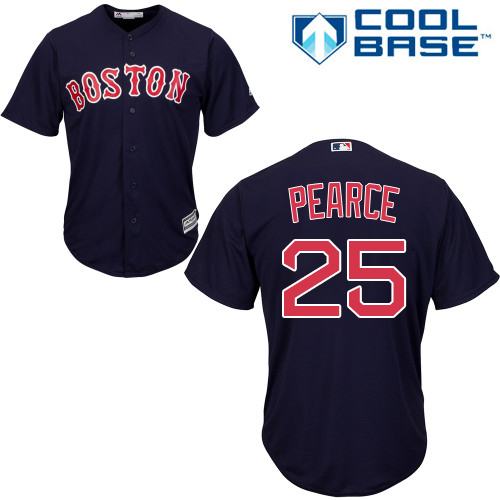 Red Sox #25 Steve Pearce Navy Blue New Cool Base Stitched MLB Jersey