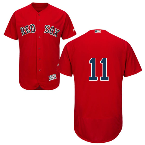 Red Sox #11 Rafael Devers Red Flexbase Authentic Collection Stitched MLB Jersey