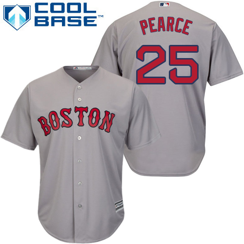 Red Sox #25 Steve Pearce Grey New Cool Base Stitched MLB Jersey
