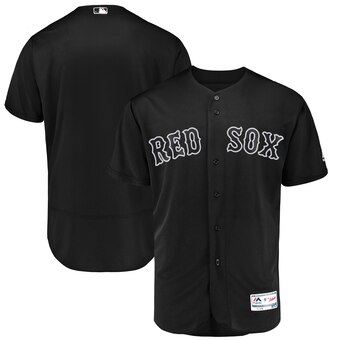 Boston Red Sox Blank Majestic 2019 Players' Weekend Flex Base Authentic Team Jersey Black