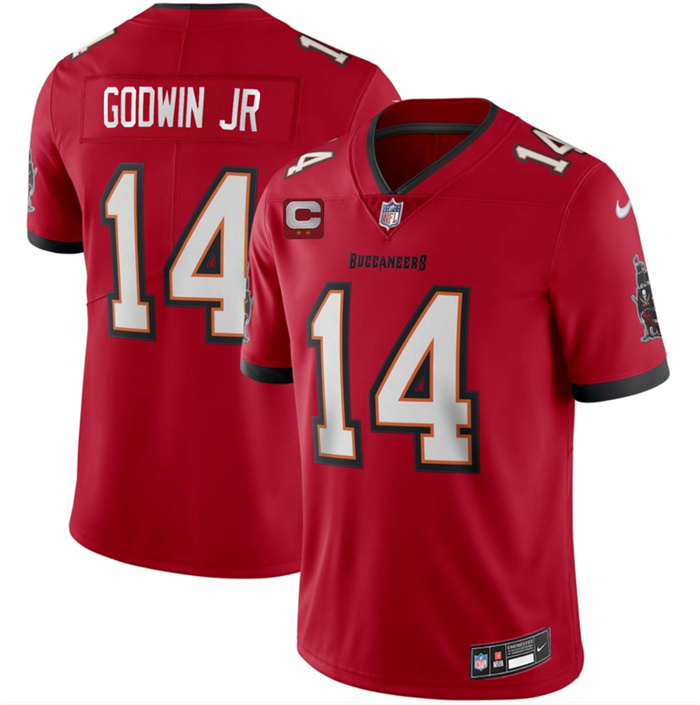 Men's Tampa Bay Buccaneers #14 Chris Godwin Jr Red 2026 With 2-Star C Patch Vapor Limited Stitched Jersey