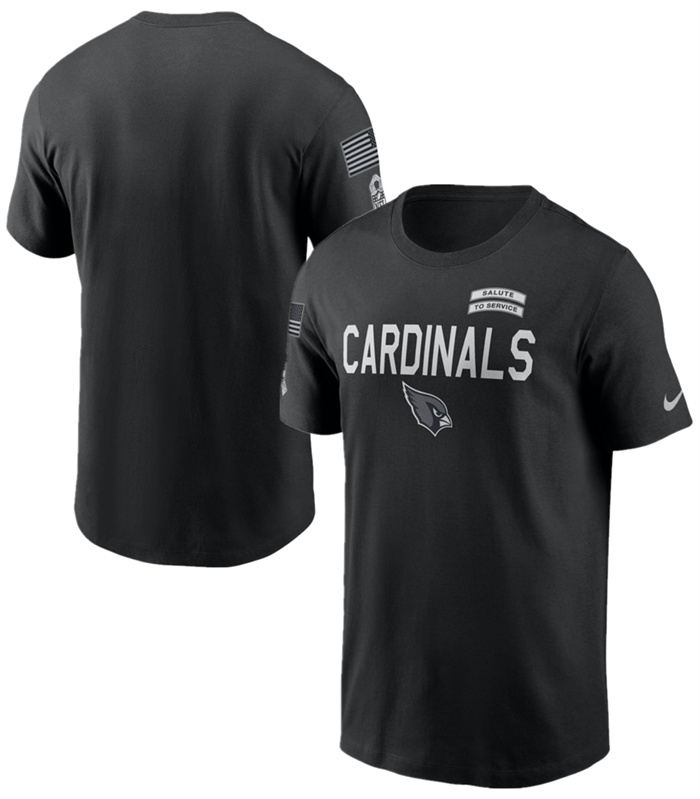 Men's Arizona Cardinals Black 2026 Salute to Service Sideline Dri-FIT T-Shirt