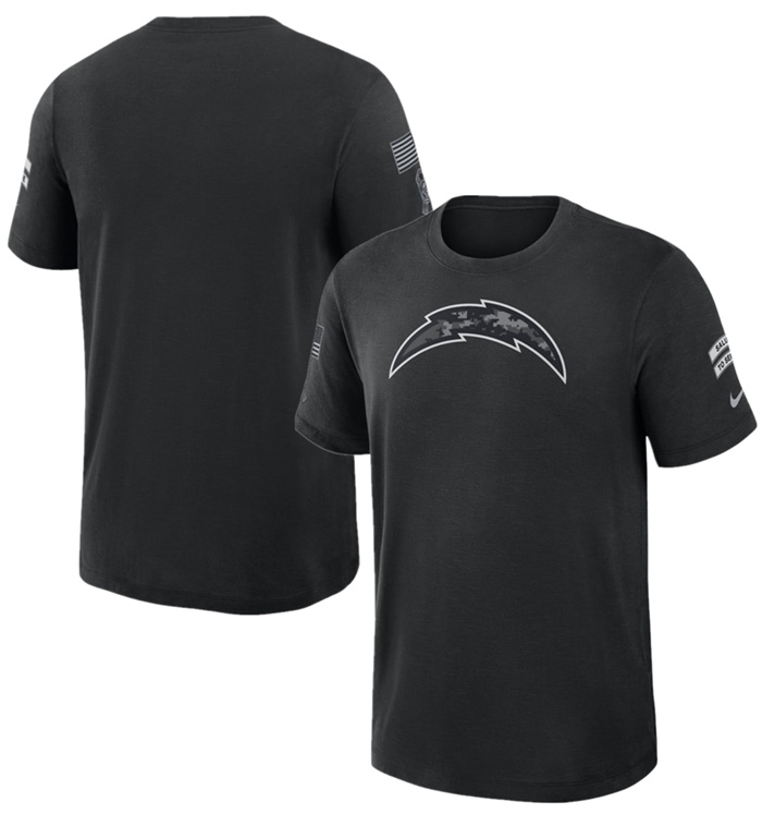 Men's Los Angeles Chargers Black 2026 Salute to Service Sideline Dri-FIT T-Shirt