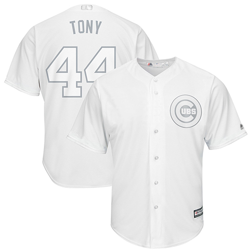 Cubs #44 Anthony Rizzo White "Tony" Players Weekend Cool Base Stitched MLB Jersey Cubs #44 Anthony Rizzo White "Tony" Players Weekend Cool Base Stitched MLB Jersey