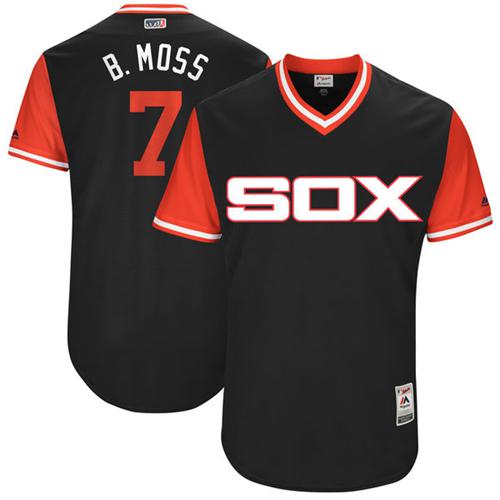 White Sox #7 Tim Anderson Black "B. Moss" Players Weekend Authentic Stitched MLB Jersey