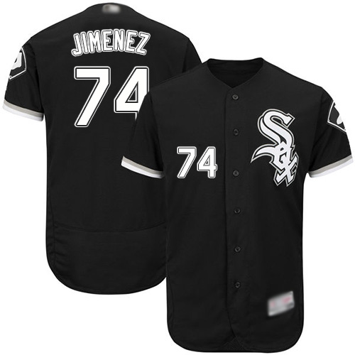 White Sox #74 Eloy Jimenez Black Flexbase Authentic Collection Stitched MLB Jerseys