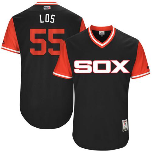 White Sox #55 Carlos Rodon Black "Los" Players Weekend Authentic Stitched MLB Jersey