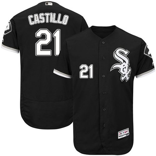 White Sox #21 Welington Castillo Black Flexbase Authentic Collection Stitched MLB Jersey