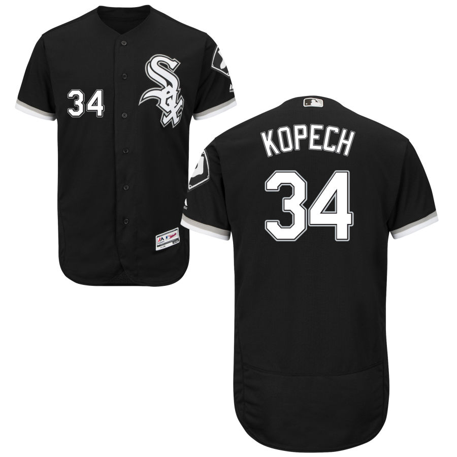 White Sox #34 Michael Kopech Black Flexbase Authentic Collection Stitched MLB Jersey