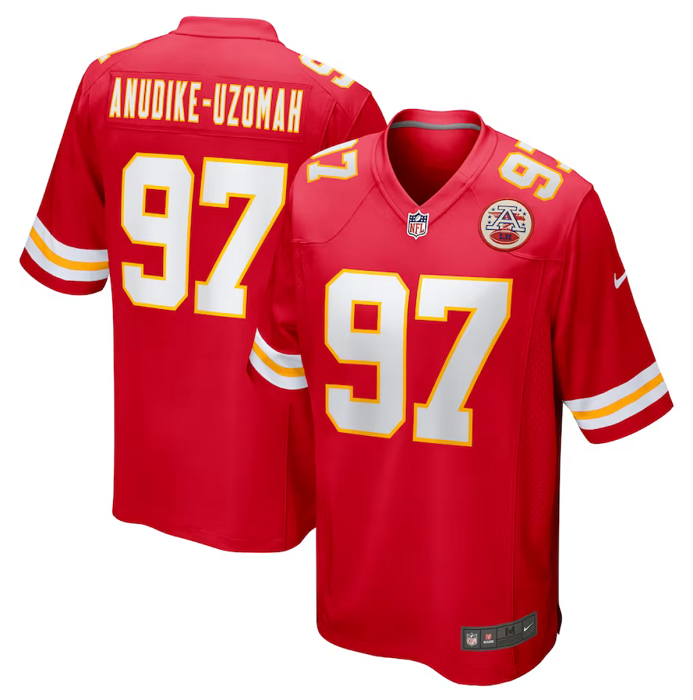 Men’s Kansas City Chiefs #97 Felix Anudike-Uzomah Red Limited Stitched Football Game Jersey