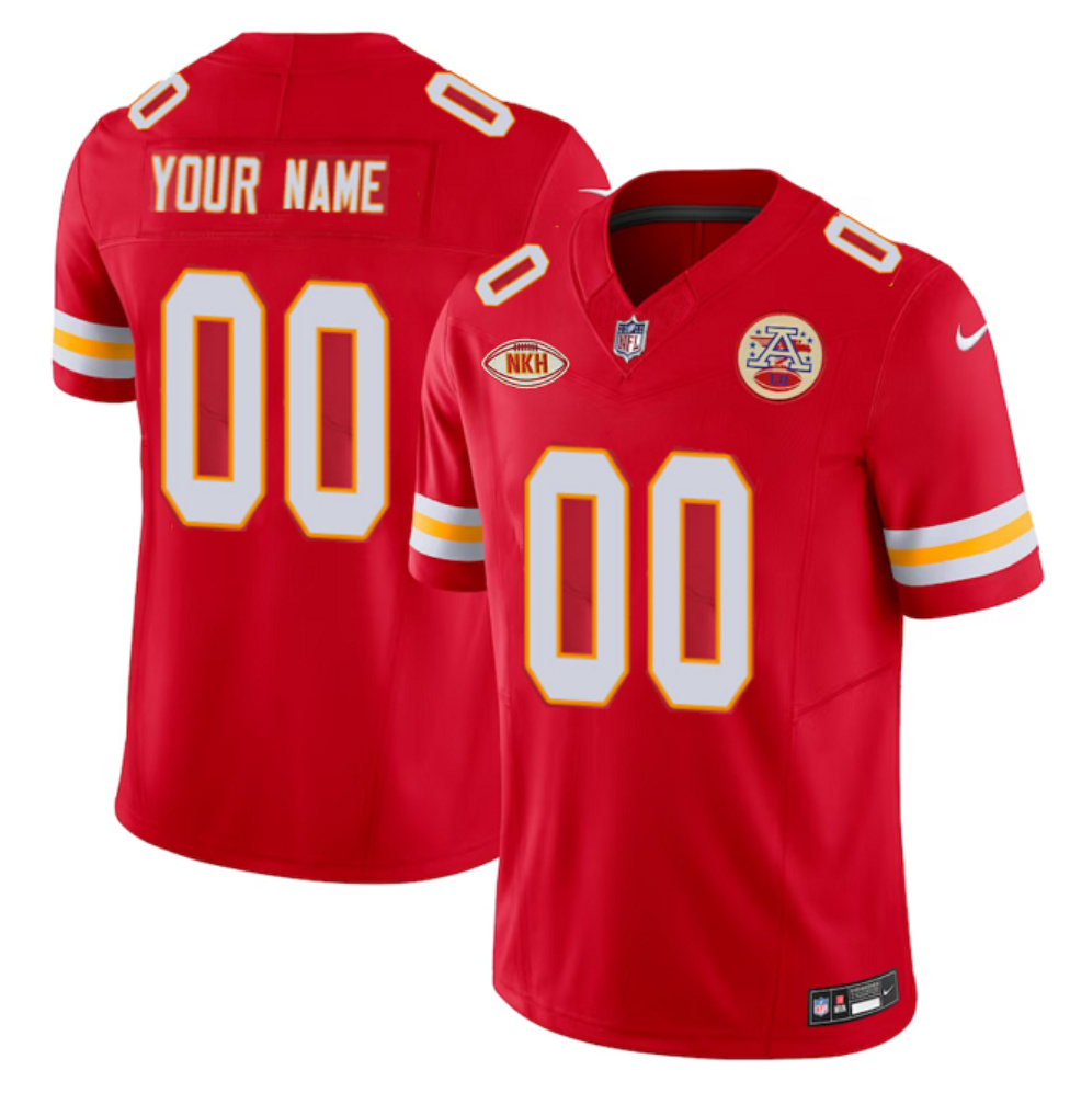 Men's Kansas City Chiefs Active Player Custom Red 2023 F.U.S.E. Vapor Untouchable Limited Stitched Football Jersey