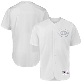 Cincinnati Reds Blank Majestic 2019 Players' Weekend Flex Base Authentic Team Jersey White