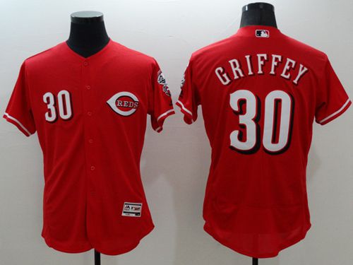 Reds #30 Ken Griffey Red Flexbase Authentic Collection Stitched MLB Jersey