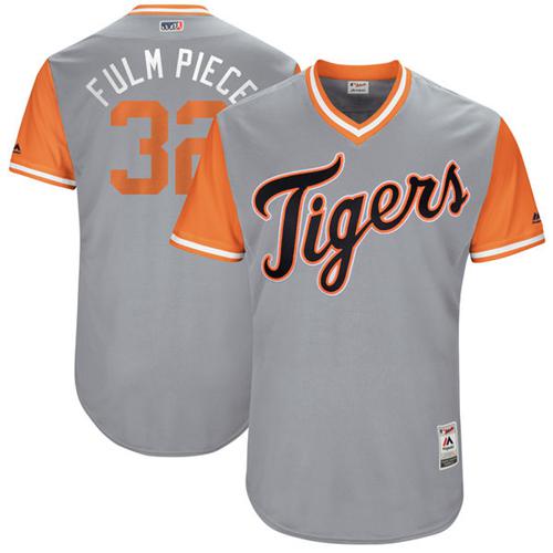 Tigers #32 Michael Fulmer Gray "Fulm Piece" Players Weekend Authentic Stitched MLB Jersey