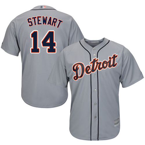 Tigers #14 Christin Stewart Grey New Cool Base Stitched MLB Jersey