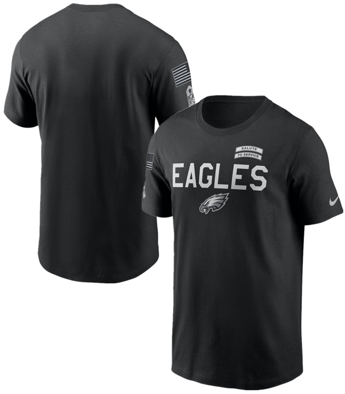 Men's Philadelphia Eagles Black 2026 Salute to Service Sideline Dri-FIT T-Shirt