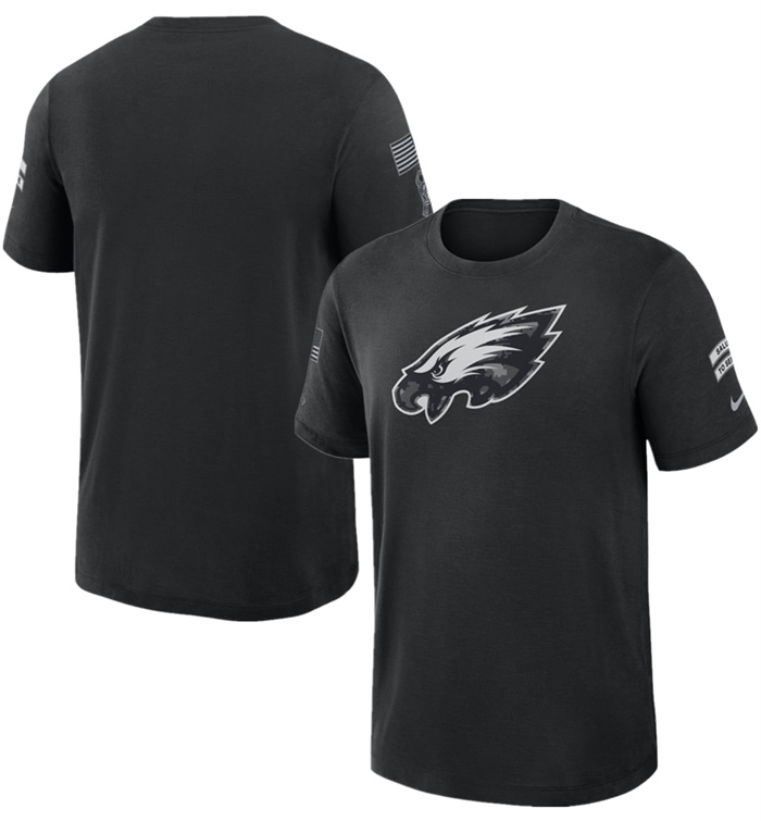 Men's Philadelphia Eagles Black 2026 Salute to Service Sideline Dri-FIT T-Shirt