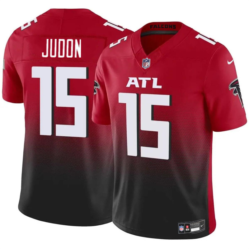 Men's Atlanta Falcons #15 Matthew Judon Red/Black 2024 F.U.S.E Vapor Untouchable Limited Stitched Football Jersey