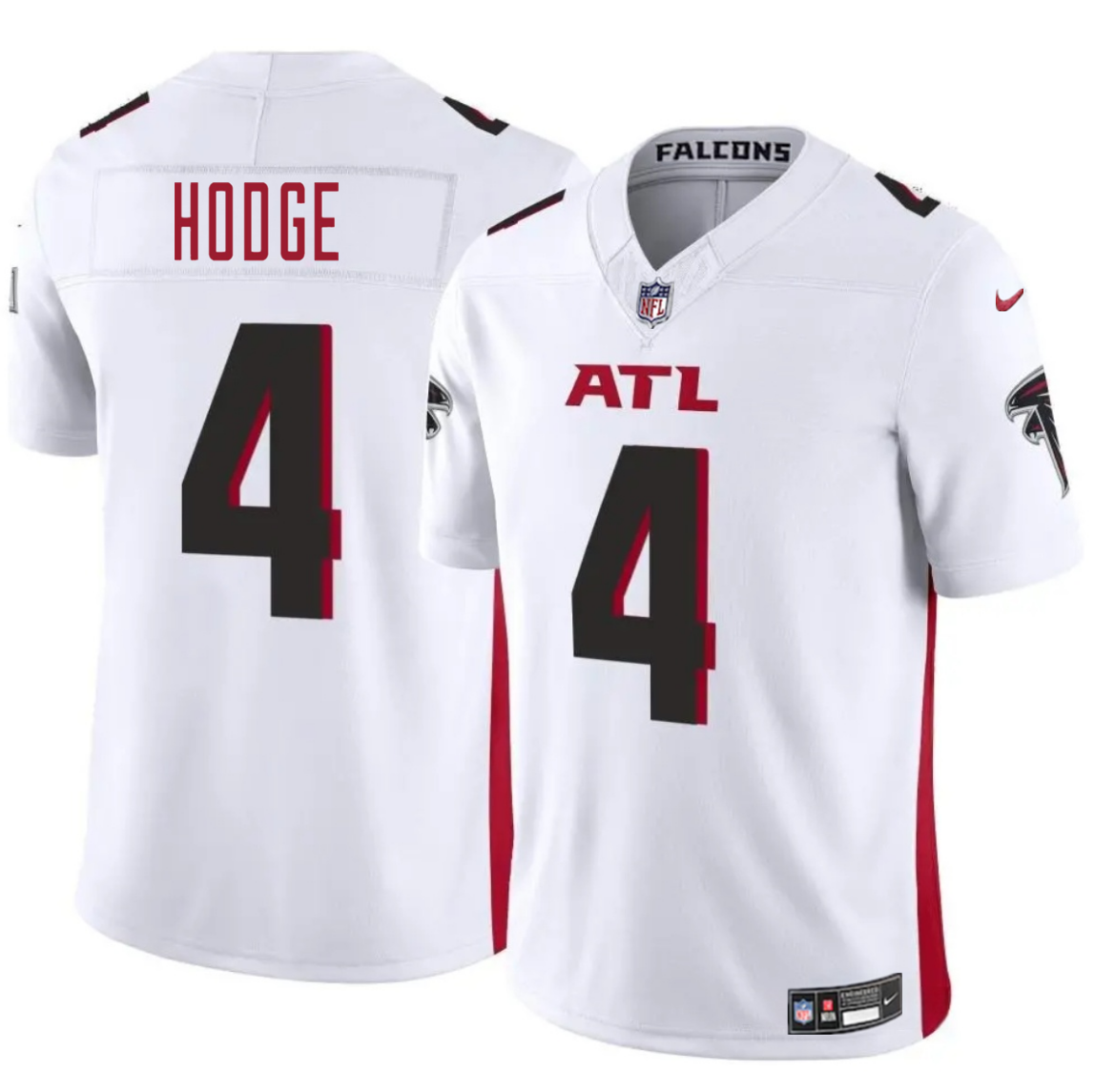 Men's Atlanta Falcons #4 KhaDarel Hodge White 2025 F.U.S.E. Vapor Untouchable Limited Stitched Football Jersey Men's Atlanta Falcons #4 KhaDarel Hodge White 2025 F.U.S.E. Vapor Untouchable Limited Stitched Football Jersey