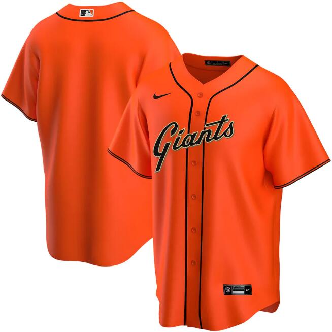 Men's San Francisco Giants Blank Orange MLB Cool Base Stitched Jersey