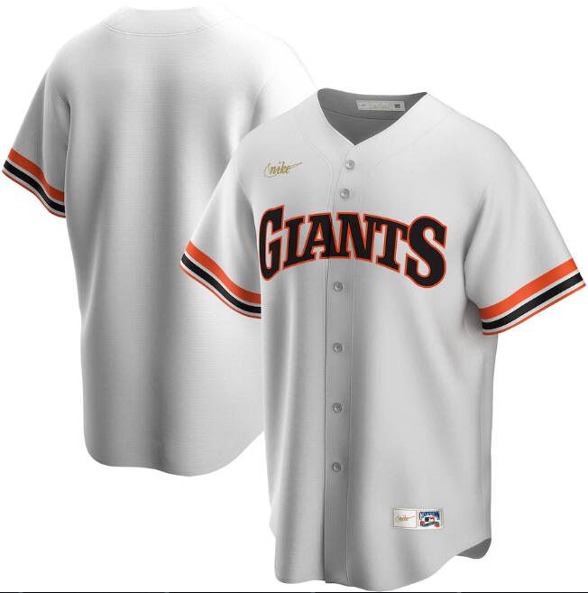 Men's San Francisco Giants Blank White MLB Cool Base Stitched Jersey