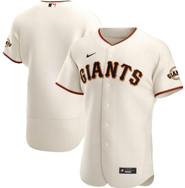 Men's San Francisco Giants Blank Cream MLB Flex Base Stitched Jersey