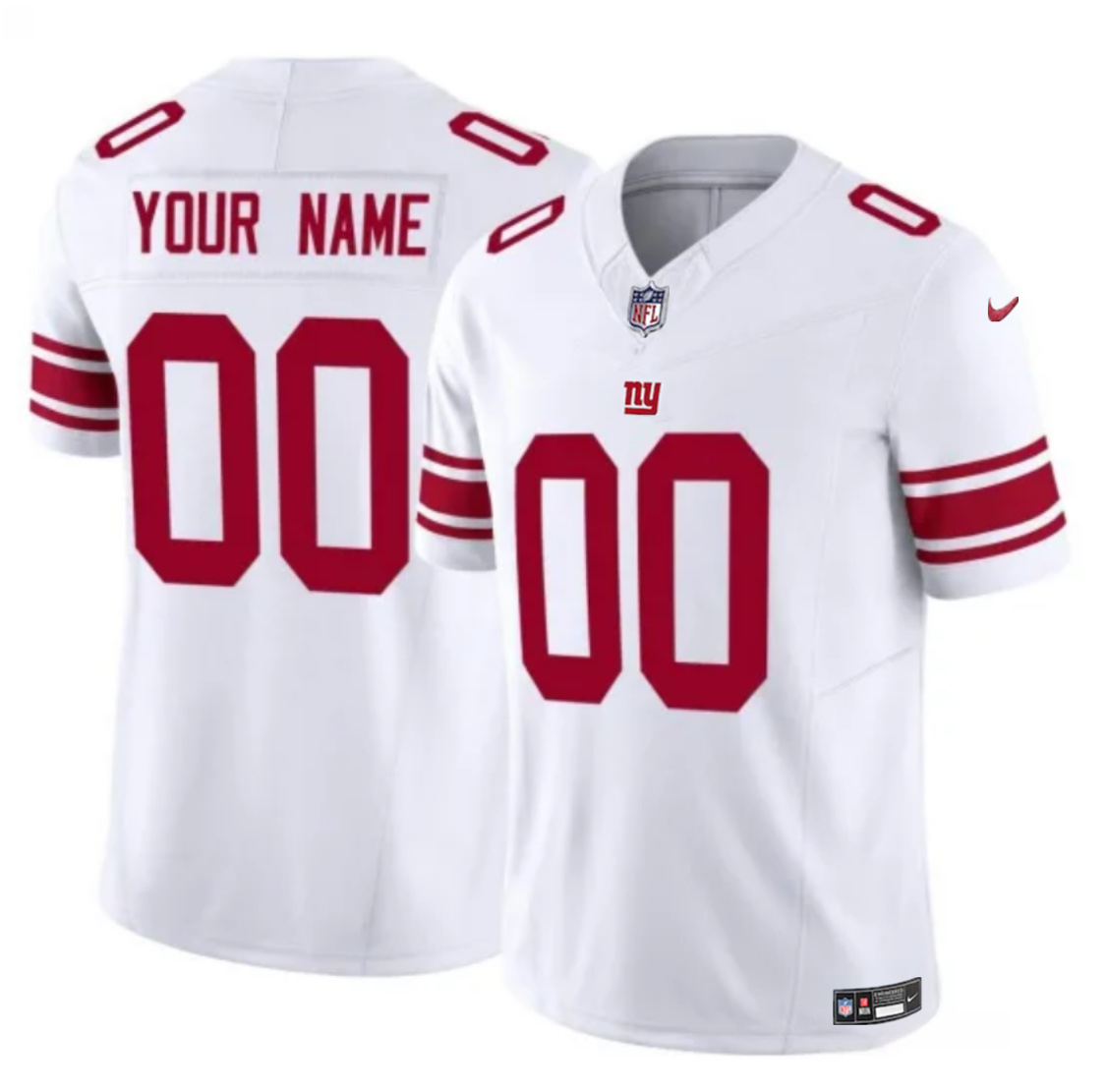 Men's New York Giants Active Player Custom White 2023 F.U.S.E Vapor Limited Stitched Football Jersey