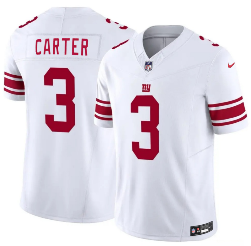 Men's New York Giants #3 Abdul Carter White 2026 F.U.S.E. Vapor Untouchable Limited Stitched Jersey