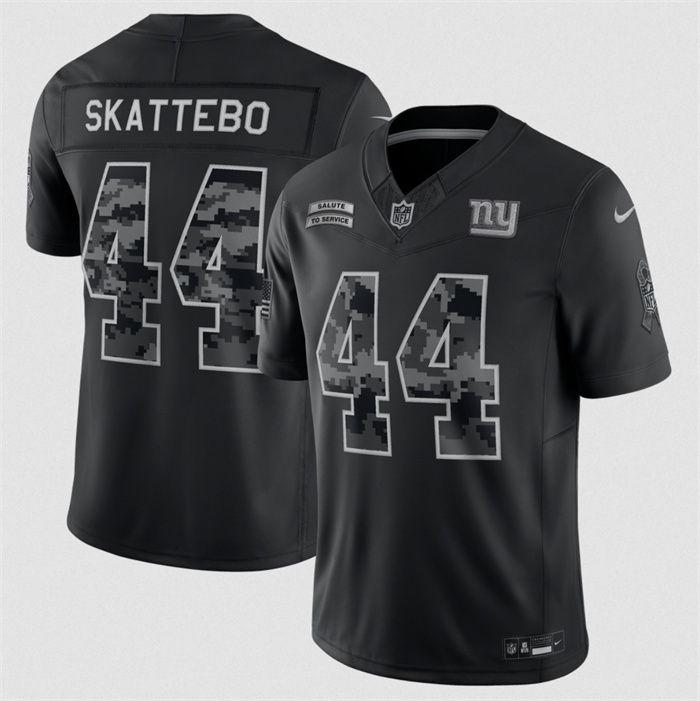 Men's New York Giants #44 Cam Skattebo Black F.U.S.E. 2026 Salute to Service Limited Stitched Football Jersey