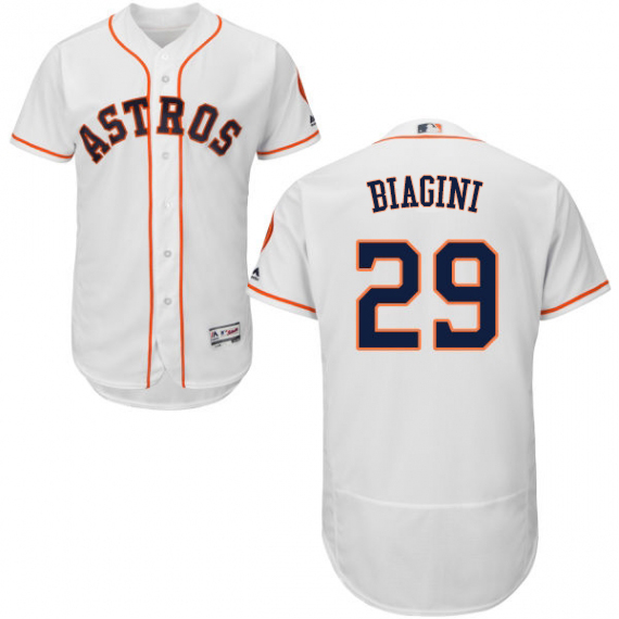 Astros #29 Joe Biagini White Flexbase Authentic Collection Stitched MLB Jersey