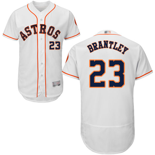 Astros #23 Michael Brantley White Flexbase Authentic Collection Stitched MLB Jersey