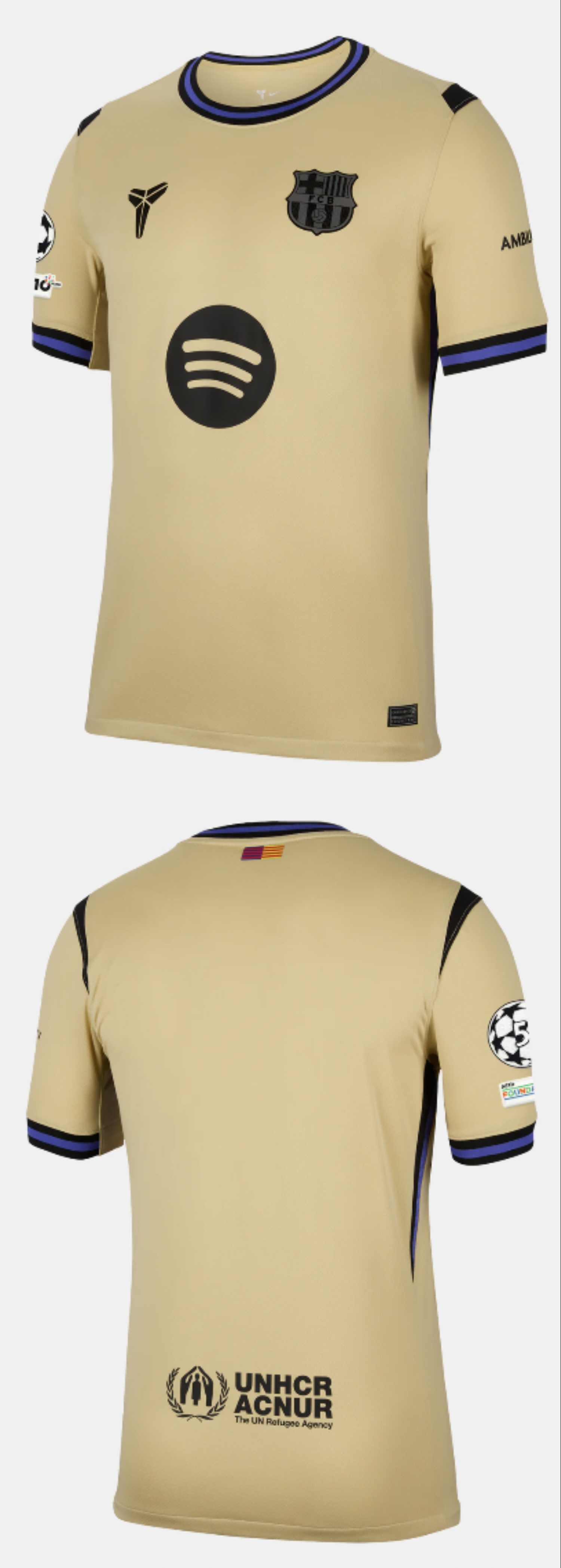 Men's Barcelona Blank 2025/26 Away Soccer Jersey