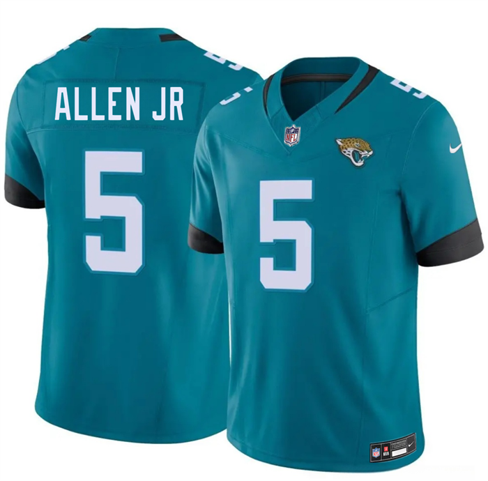 Men's Jacksonville Jaguars #5 LeQuint Allen Jr Teal 2026 F.U.S.E. Vapor Untouchable Limited Stitched Jersey