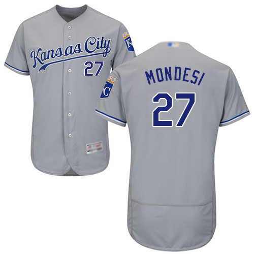 Royals #27 Raul Mondesi Grey Flexbase Authentic Collection Stitched MLB Jersey