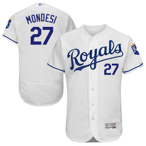Royals #27 Raul Mondesi White Flexbase Authentic Collection Stitched MLB Jersey