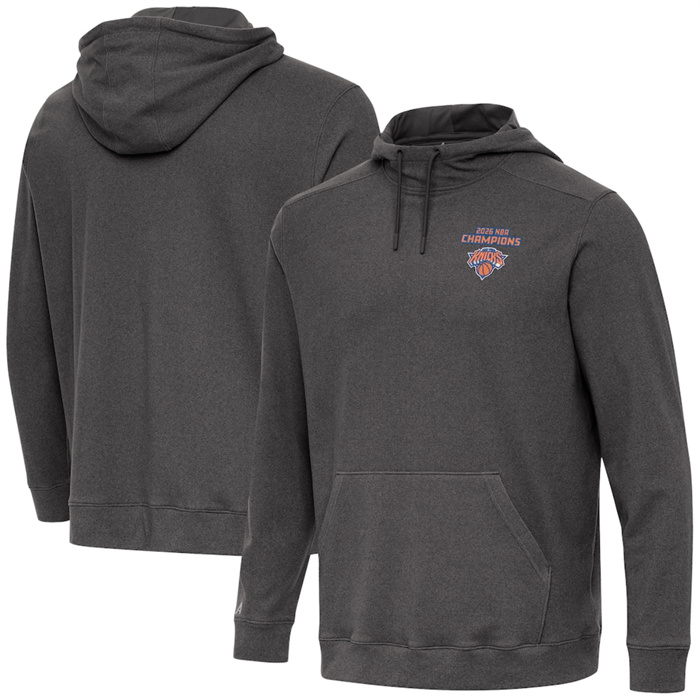 Men's New York Knicks Antigua Black 2026 Finals Champions Cloud Hoodie Men's New York Knicks Antigua Black 2026 Finals Champions Cloud Hoodie