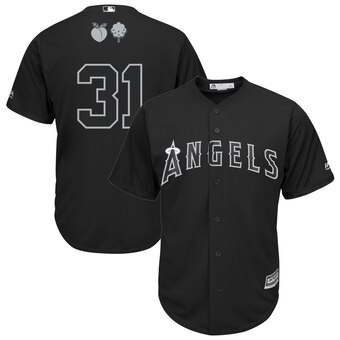 Los Angeles Angels #31 Ty Buttery Majestic 2019 Players' Weekend Cool Base Player Jersey Black