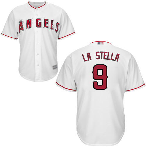 Angels of Anaheim #9 Tommy La Stella White New Cool Base Stitched MLB Jersey