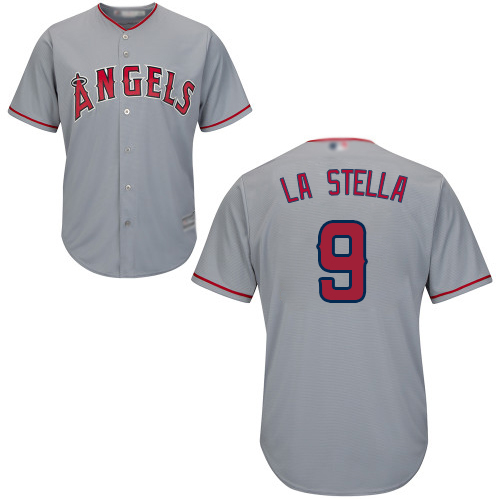 Angels of Anaheim #9 Tommy La Stella Grey New Cool Base Stitched MLB Jersey