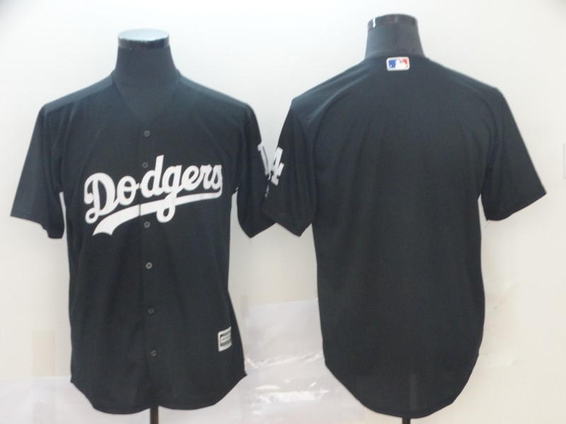 Los Angeles Dodgers Blank Turn Back the Clock Jersey Black