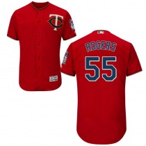 Twins #55 Taylor Rogers Red Flexbase Authentic Collection Stitched MLB Jersey