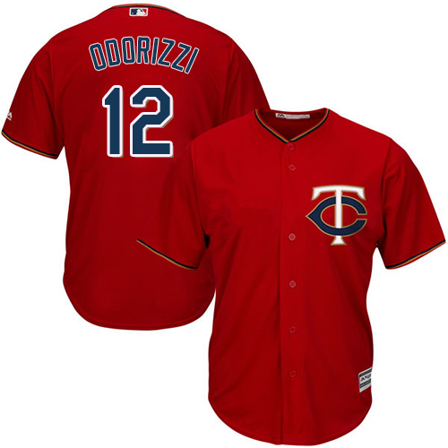 Twins #12 Jake Odorizzi Red Cool Base Stitched MLB Jersey