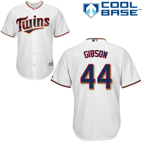 Twins #44 Kyle Gibson White Cool Base Stitched MLB Jersey