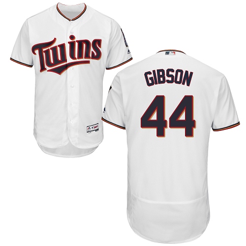Twins #44 Kyle Gibson White Flexbase Authentic Collection Stitched MLB Jersey