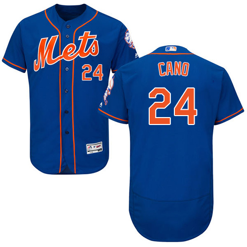 Mets #24 Robinson Cano Blue Flexbase Authentic Collection Stitched MLB Jersey