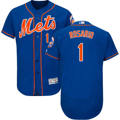 Mets #1 Amed Rosario Blue Flexbase Authentic Collection Stitched MLB Jersey