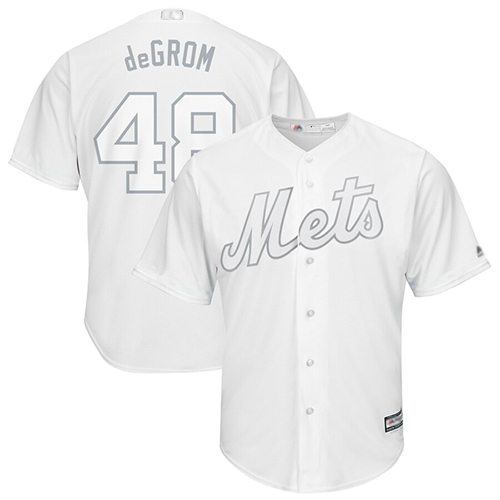 Mets #48 Jacob DeGrom White "deGrom" Players Weekend Cool Base Stitched MLB Jersey