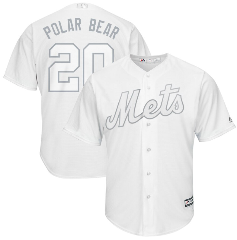 Mets #20 Pete Alonso White "Polar Bear" Players Weekend Cool Base Stitched MLB Jersey