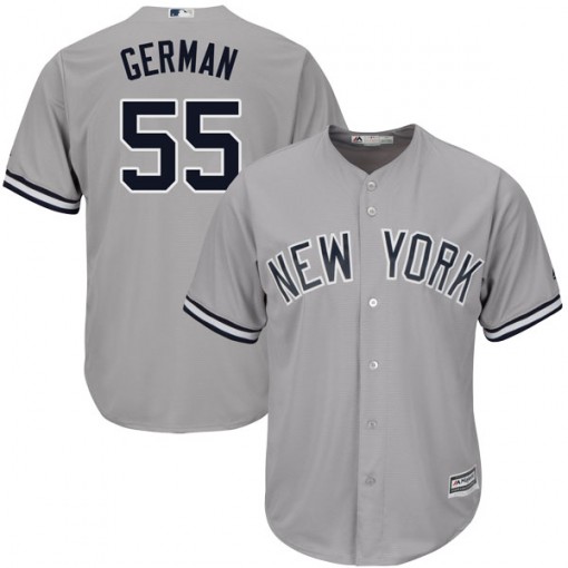 Yankees #55 Domingo German Grey New Cool Base Stitched MLB Jersey