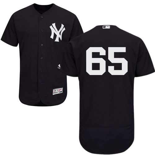Yankees #65 James Paxton Navy Blue Flexbase Authentic Collection Stitched MLB Jersey